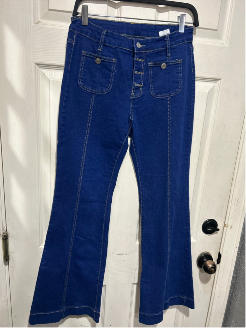 Women's Unbranded Flare Jeans Blue Size L